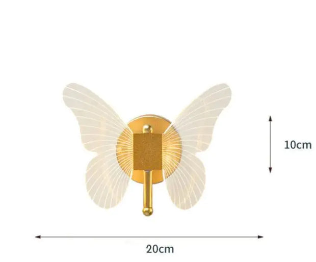 Lampe murale papillon